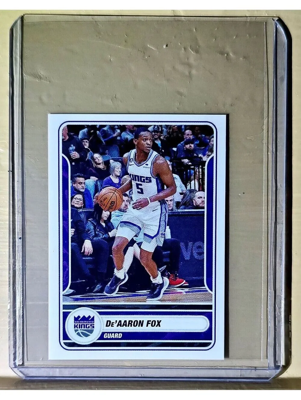2023-24 De'Aaron Fox Panini NBA Basketball #454 Sticker Sacramento Kings